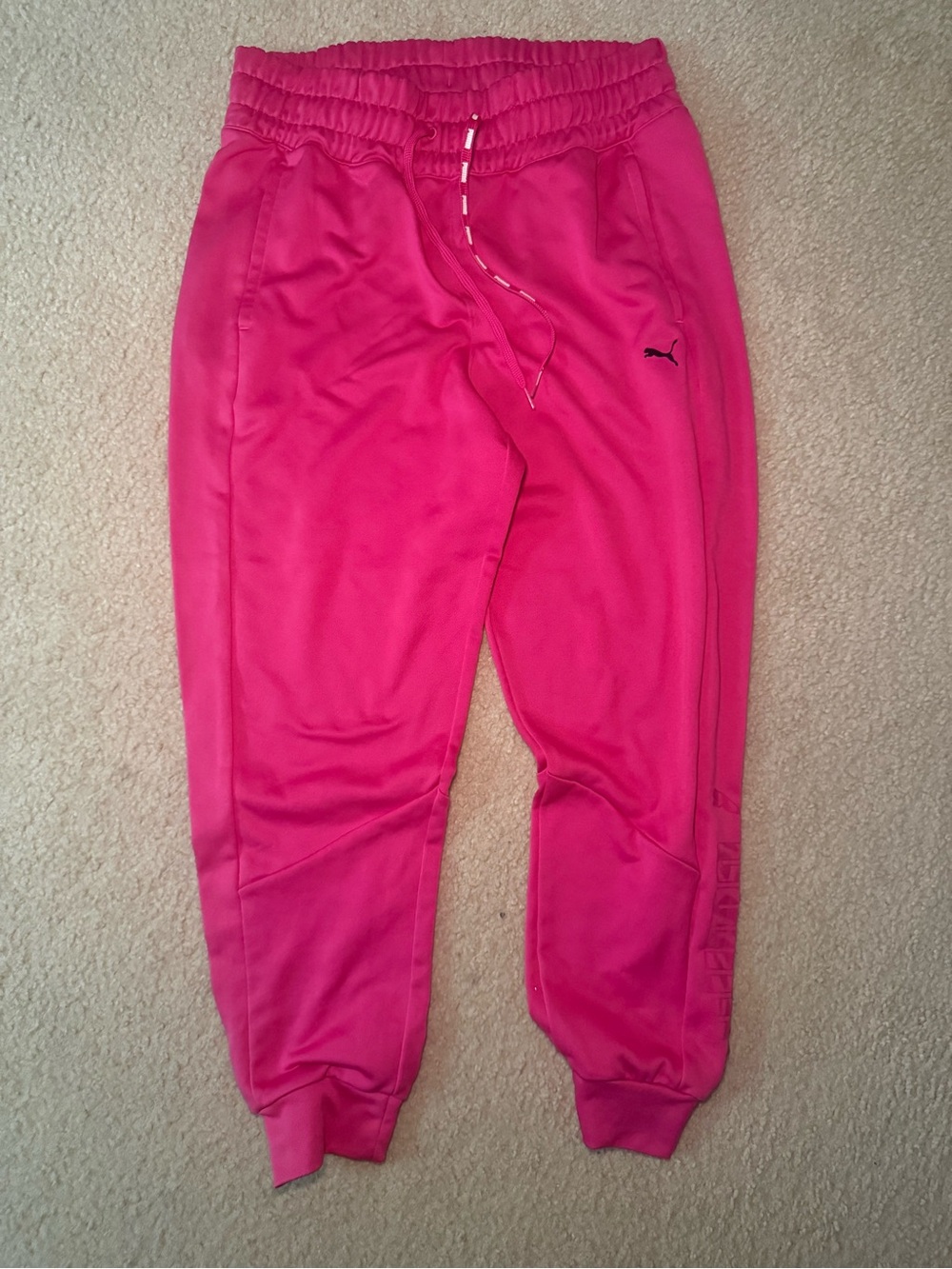 Puma Women’s Bright Pink Jogger Sweatpants